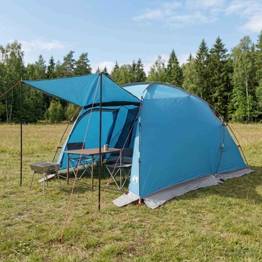 vidaXL telt Blå 361 x 235 x 152 cm 185T Polyester med PU Belegg
