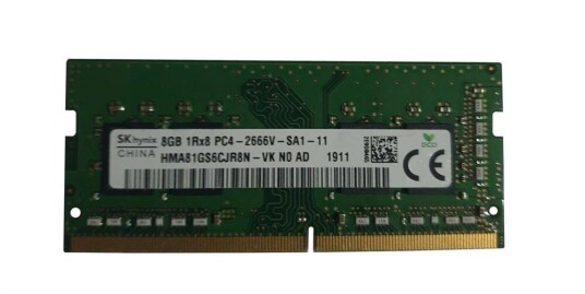 HMA81GS6CJR8N VKN0 AD Hynix 8GB PC4 21300 DDR4 2666MHz non ECC Unbuffered CL19 260 Pin HMA81GS6CJR8N VKN0 AD Hynix 8GB PC4 21300 DDR4 2666MHz non ECC Unbuffered CL19 260 Pin