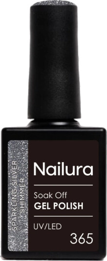 Nailura Gel Polish 10 ml 365 Sparkling Silver Shimmer