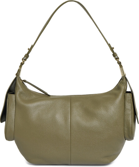 Coccinelle Campus Medium Shoulder Bag Khaki green ONE SIZE