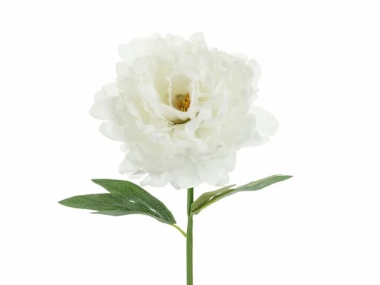Hvit Peonblomst 35 cm Kunstige Blomster