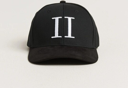 Les Deux Baseball Cap Suede II Black/White