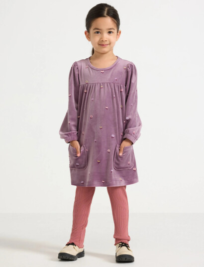 Lindex Tunika I Velour Purple 92