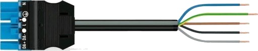 Tilkoblingskabel Cca Hann/løs 5-P Hunn/løs 3m 5G1.50mm² blå kode I Tilkoblingskabel Cca Hann/løs 5-P Hunn/løs 3m 5G1.50mm² blå kode I