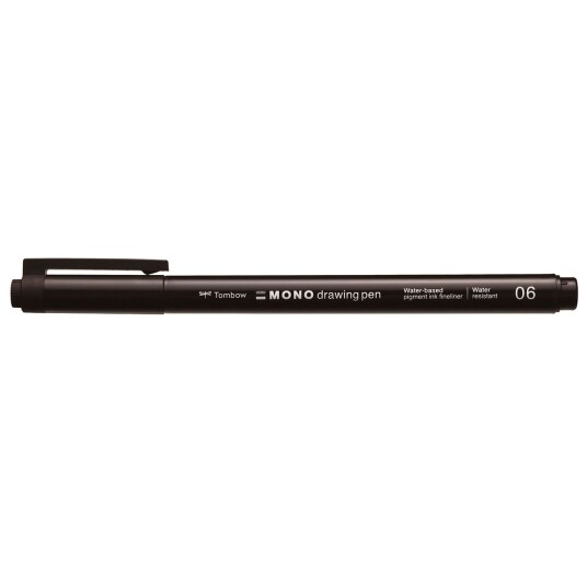 Tombow Mono 06 Fineliner 0,60 mm Svart Tombow Mono 06 Fineliner 0,60 mm Svart