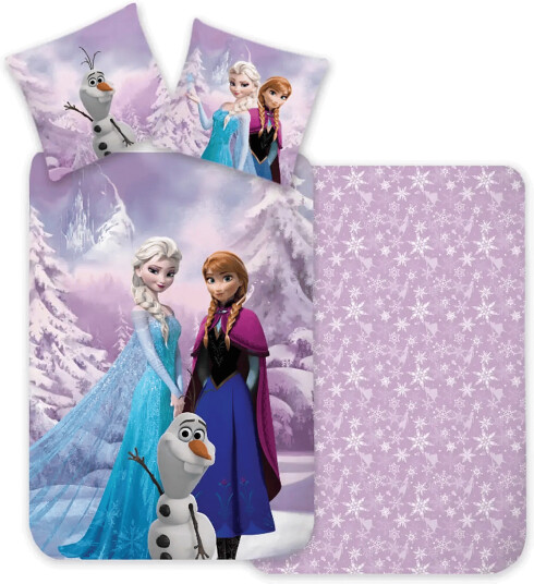 Frost Bed Linen Frozen 42 150X210 50X60 Cm Purple 150X21050X60CM