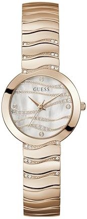 Guess Dameklokke GW0871L3 Laguna Hvit/Rose gulltonet stål Ø30 mm Guess Dameklokke GW0871L3 Laguna Hvit/Rose gulltonet stål Ø30 mm