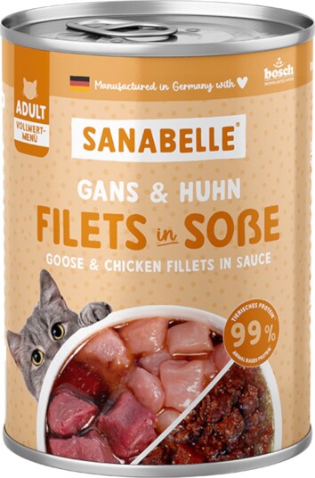 Sanabelle Kjøtt I Saus Gås Og Kylling 24 X 380 G