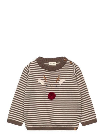 Minymo Pullover Knit Brown 56