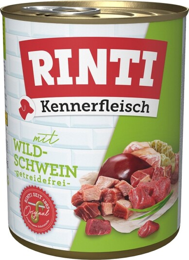 Rinti Våtfôr Kennerfleisch Villsvin 24 X 800 G Rinti Våtfôr Kennerfleisch Villsvin 24 X 800 G