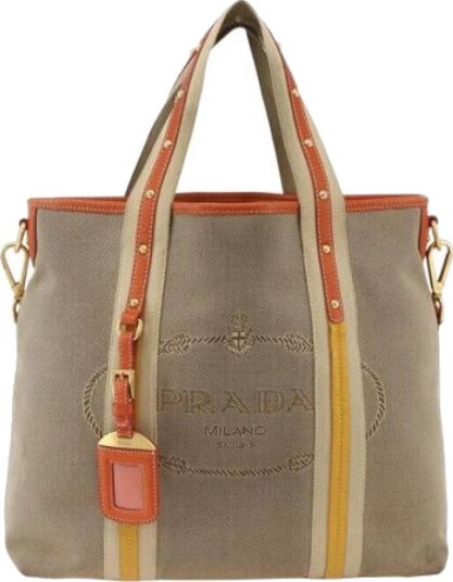 Prada Vintage unisex Pre owned Beige ONE SIZE,