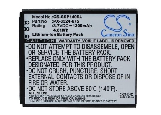 Simvalley SP-140 batteri (1300 mAh 3.7 V)