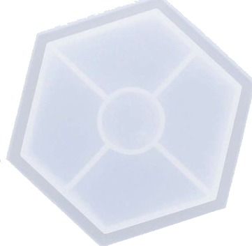 Silikonform Hexagonal 11,5X10 Cm Silikonform Hexagonal 11,5X10 Cm