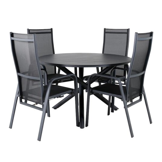 Spisegruppe Venture Home Ande med 4 Cubb Recliner Spisestoler Spisegruppe Venture Home Ande med 4 Cubb Recliner Spisestoler