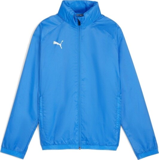 PUMA Jakke Teamgoal All Weather Electric Blue Lemonade/PUMA White Barn størrelse 140 cm