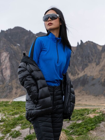 Twentyfour Aurora Half Zip Genser Blå 46