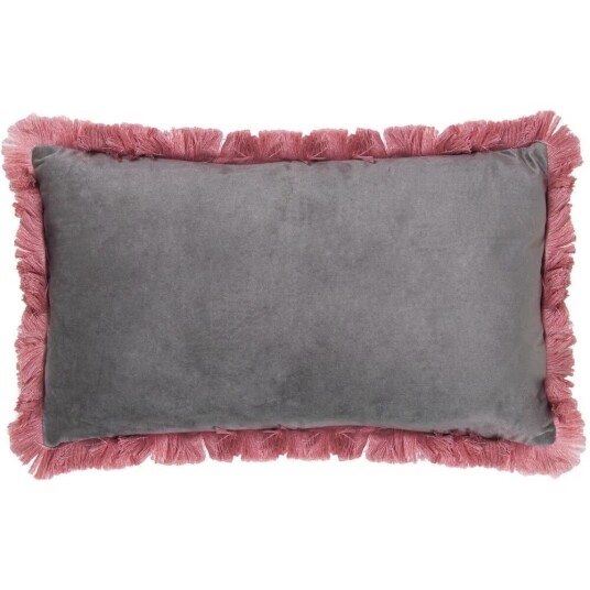 Pute Alexandra House Living Grå Rosa Tekstil 50 x 30 cm