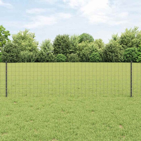  Gjerde med innlegg. Grå 0.6 x 50 m Stål
