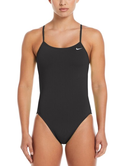 NIKE SWIM Nike Hydrastrong Solid Cutout One Piece   Black   40