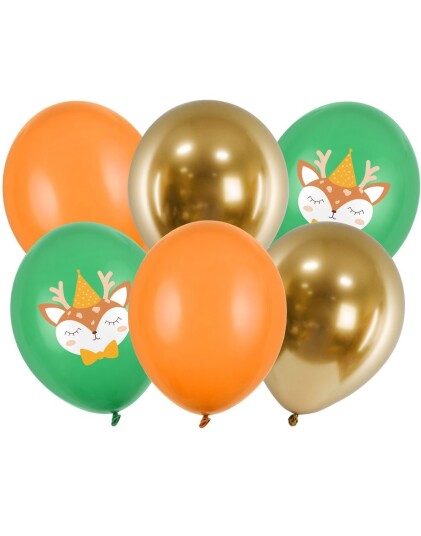 6 stk 30 cm Ballonger Søt Rådyr Ballongbukett