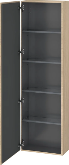 Duravit L-Cube Høyskap m/1 dør 500x1760x243 mm Middelhavs Eik