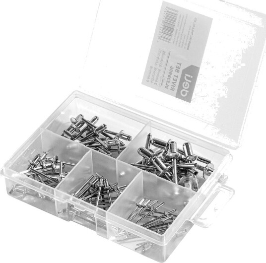 Deli Popnagle-Sett 2,4/3,2/4,8/6,4 mm (75 Stk.)