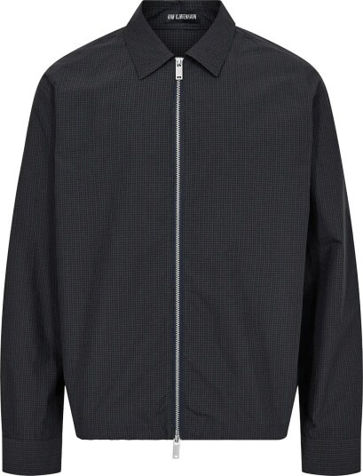 HAN Kjøbenhavn Zip Up Boxy Shirt MIDNIGHT NAVY S HAN Kjøbenhavn Zip Up Boxy Shirt MIDNIGHT NAVY S