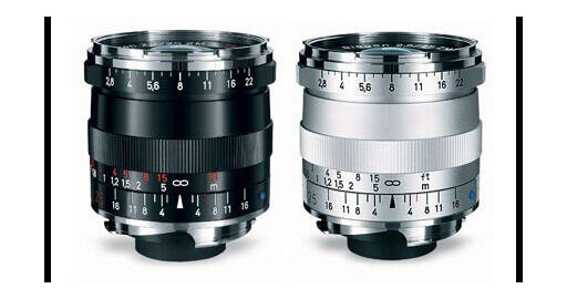 Carl Zeiss Biogon T* 2,8/25 Vidvinkel med Leica M Fatning Sort