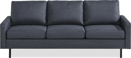 Peppe 3 seters Stoffsofa Mørk grå