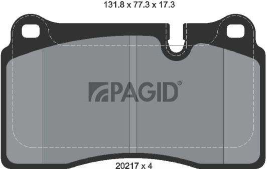 PAGID T1686N Bremseklosser PAGID T1686N Bremseklosser
