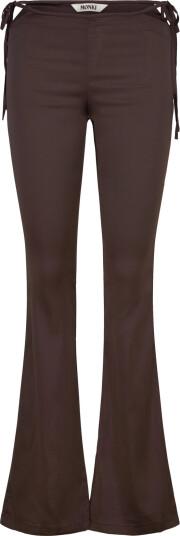 Monki Cut Out Flare Trousers Brown 42 Monki Cut Out Flare Trousers Brown 42