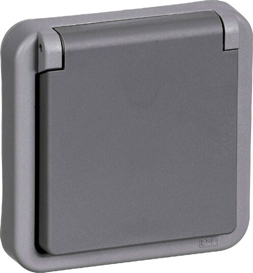 Fibaro Walli N Veggkontakt Type F (FGWSONF-011-8) Antrasitt