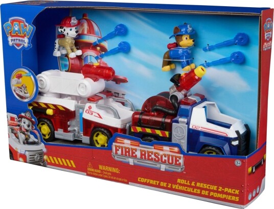 Paw Patrol Brannrednings-Sett Med Chase Og Marshall Figurer 3+ År Paw Patrol Brannrednings-Sett Med Chase Og Marshall Figurer 3+ År