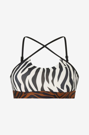 Puma Sports BH Move Animal Remix Bra Beige