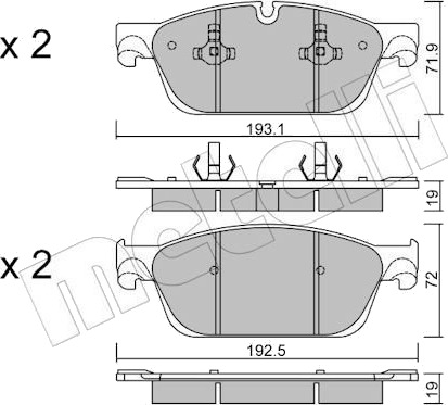 METELLI 22 0967 0 Bremseklosser