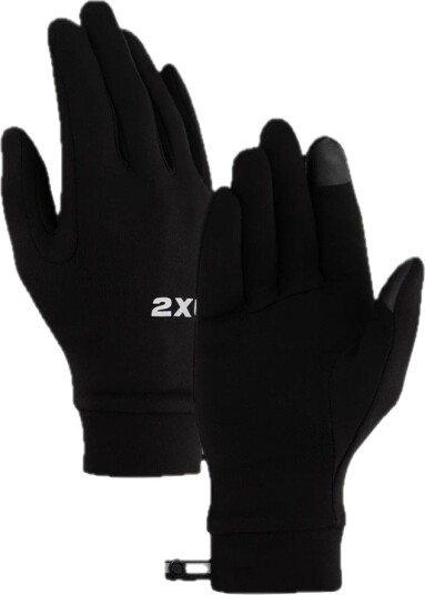 2xu Run Glove Black/silver Reflective L 2xu Run Glove Black/silver Reflective L