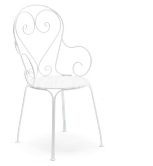Byarums bruk Classic no.1 lenestol Hvitlakkert/metallsete Hvit