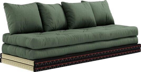 Karup Design Chico Sofa Med Madrass 80x200 cm Olivengrønn