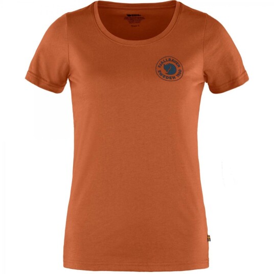 Fjellreven  1960 Logo T-shirt W Dame, 243 Terracotta Brown, XL