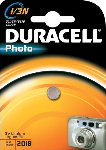 Duracell CR1/3N Lithium Fotobatteri 160 mAh - Universalt Knappbatteri