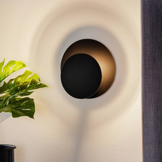 EMIBIG LIGHTING Vegglampe Circle i rund form svart EMIBIG LIGHTING Vegglampe Circle i rund form svart