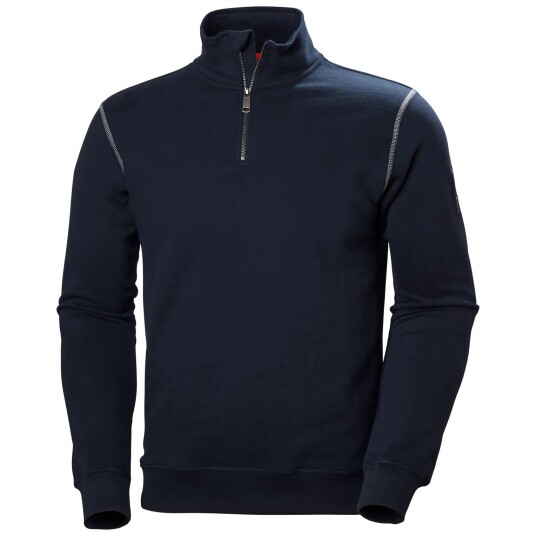 HH Workwear Workwear Helly Hansen Oxford Genser Med Halv Glidelås Marineblå XXL