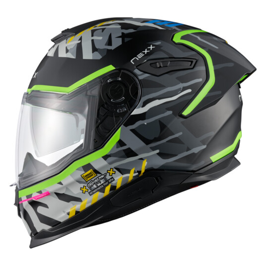 Nexx Helhjelm SX.100R Urbangram Svart MT Nexx Helhjelm SX.100R Urbangram Svart MT