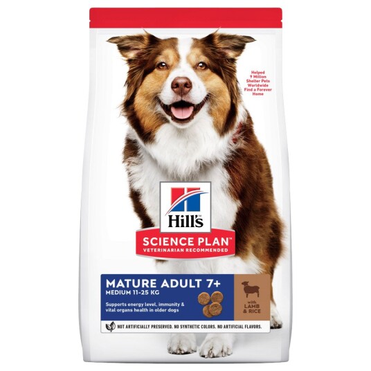 Hill'S Science Plan Mature Adult 7+ Medium Lam & Ris 2 X 14 kg