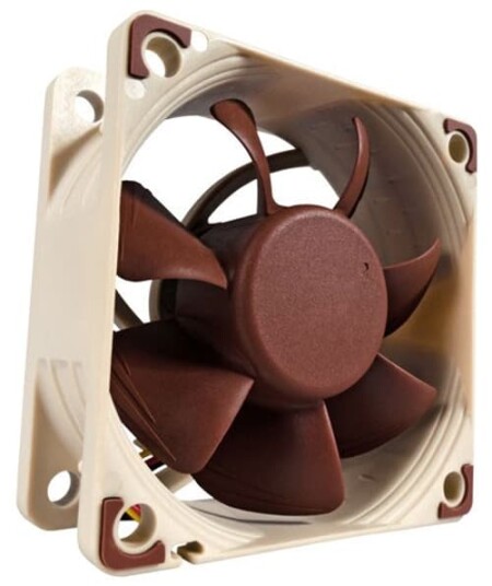 Noctua NF-A6x25 FLX 60mm Kabinettvifte med 29.2 CFM Luftstrøm - Brun