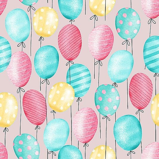 Daybyday servietter 33x33cm balloons allover pink