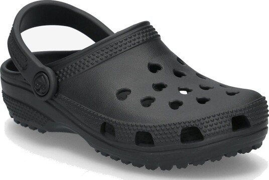 Crocs Classic Hearts Cut Out Clog K - BLACK - 29/30