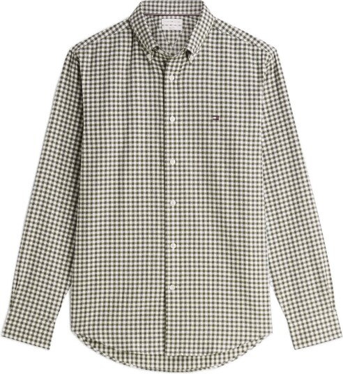 Tommy Hilfiger Flannel Gingham Dobby Khaki green M