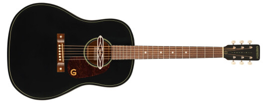 Gretsch Deltoluxe Dreadnought Wn, Tortoiseshell Pickguard, Black Top Gretsch Deltoluxe Dreadnought Wn, Tortoiseshell Pickguard, Black Top