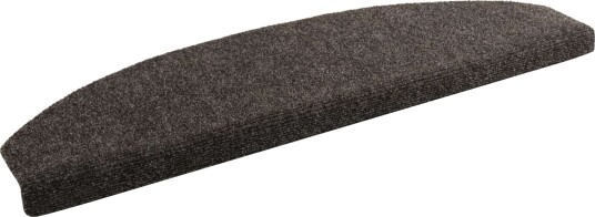 Selvlimende trappematter 15 pcs Antrasitt 80 x 24,5 x 3,5 cm